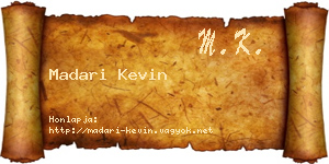 Madari Kevin névjegykártya